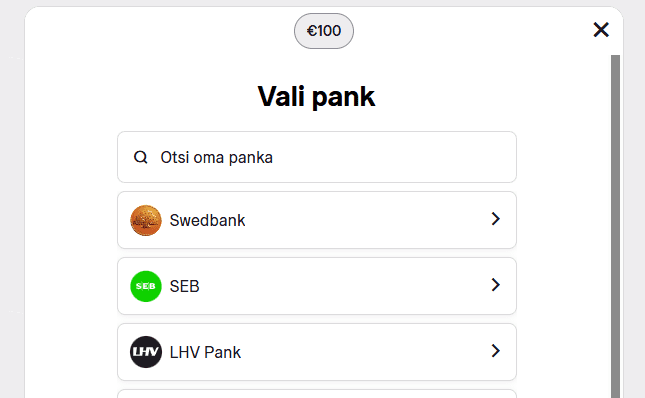 Vali pank
